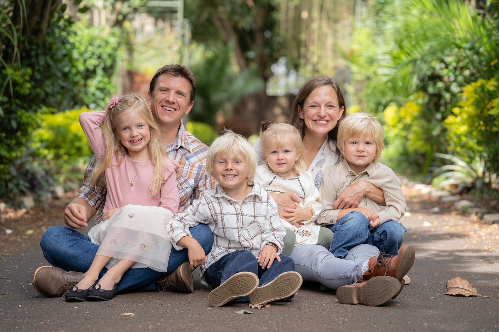 Stephen and Karis Rigby and their family